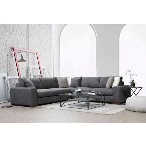 Atelier Del Sofa Kutna garnitura LOOP 7, antracit, Loop 7 slika 1