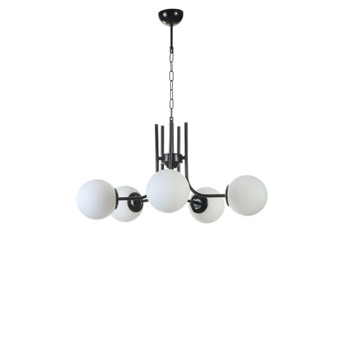 Nevada 5 Li Siyah Beyaz Camlı Avize Black
White Chandelier slika 3