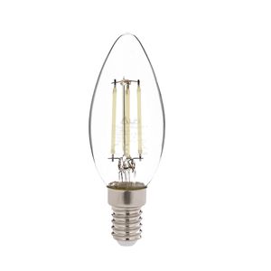 LED Sijalica E14 Düz - Bijela Prozirna