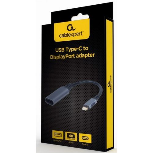 A-USB3C-DPF-01 Gembird USB Type-C to DisplayPort male adapter, space grey A slika 2