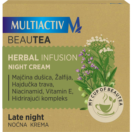 Multiactiv HERBAL INFUSION BEAUTEA noćna krema 50ml slika 1