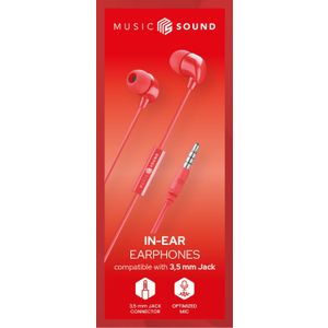 Cellularline Music Sound in-ear slušalice red