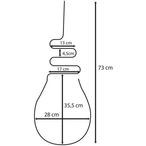 Opviq dekorativna zidna led svjetiljka, Bulb Light - Medium - Yellow slika 8