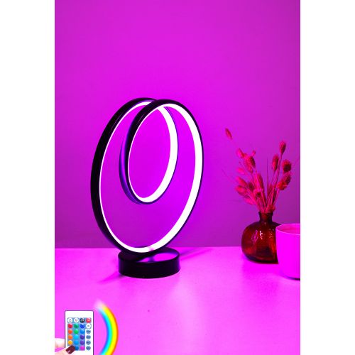 Opviq Stolna svjetiljka, Cezanne Black - Multicolor Light slika 5