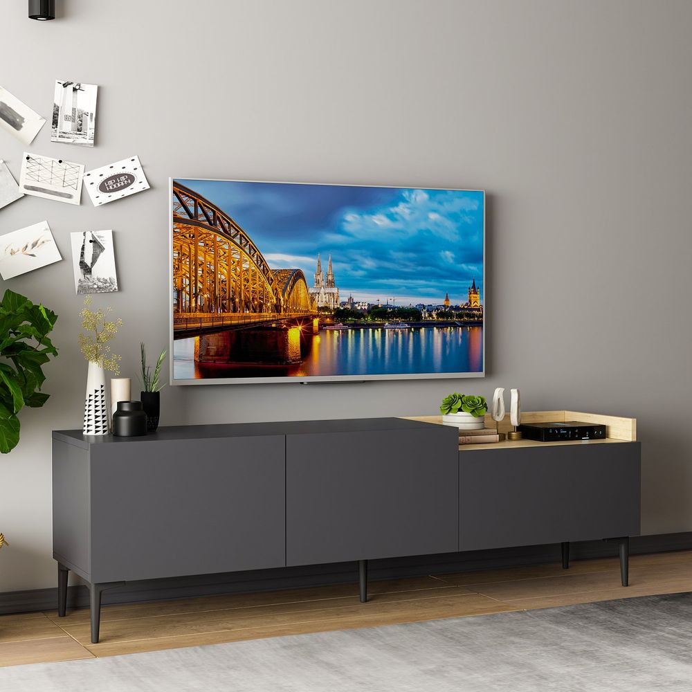 TV Stalak Mia - Antracit slika 2