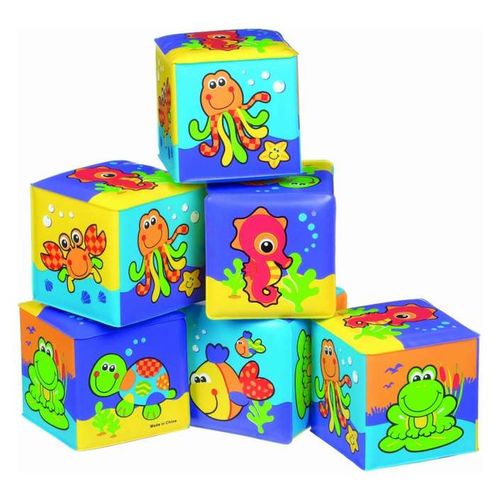 PLAYGRO mekane kocke brojevi, boje, oblici 6 kom 183838 slika 1