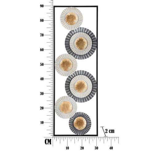 Mauro Ferretti Metalni zidni panel art -a- cm 31x2x90 slika 6