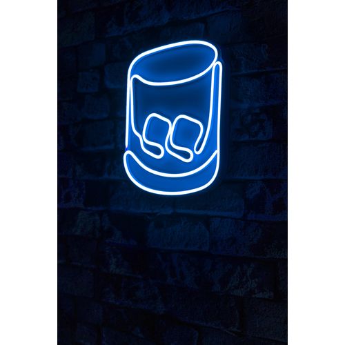 Wallity Ukrasna plastična LED rasvjeta, Whiskey Old Fashioned - Blue slika 1