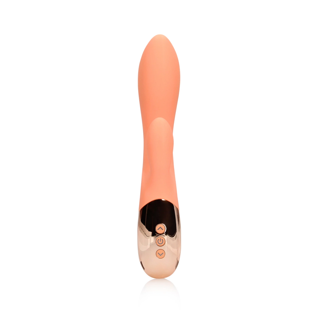 Loveline by Shots Ultra mekani silikonski vibrator rabbit - breskva slika 5