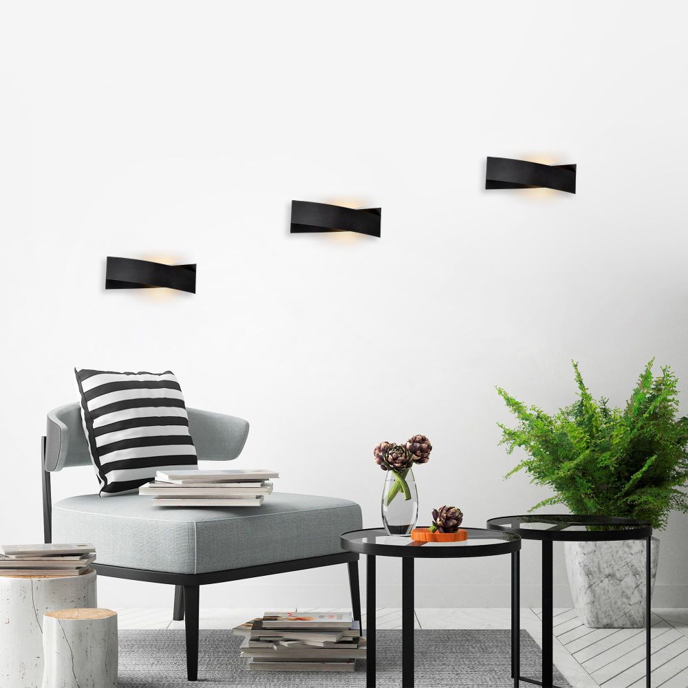 7156 - Crna Zidna Lampa slika 3