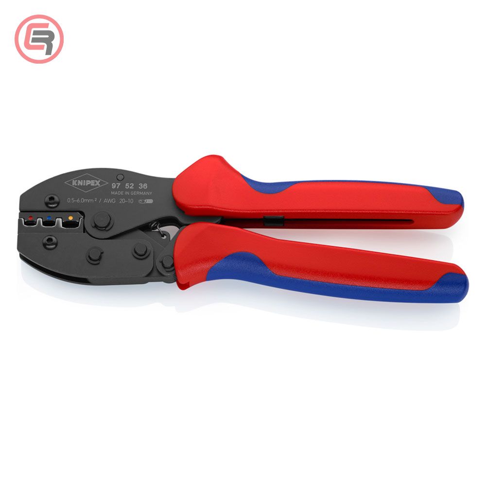 Knipex Kliješta Za Presanje Kabl Stopica Izoliranih 0,5-6,0 mm2 PreciForce – 97 52 36 slika 1