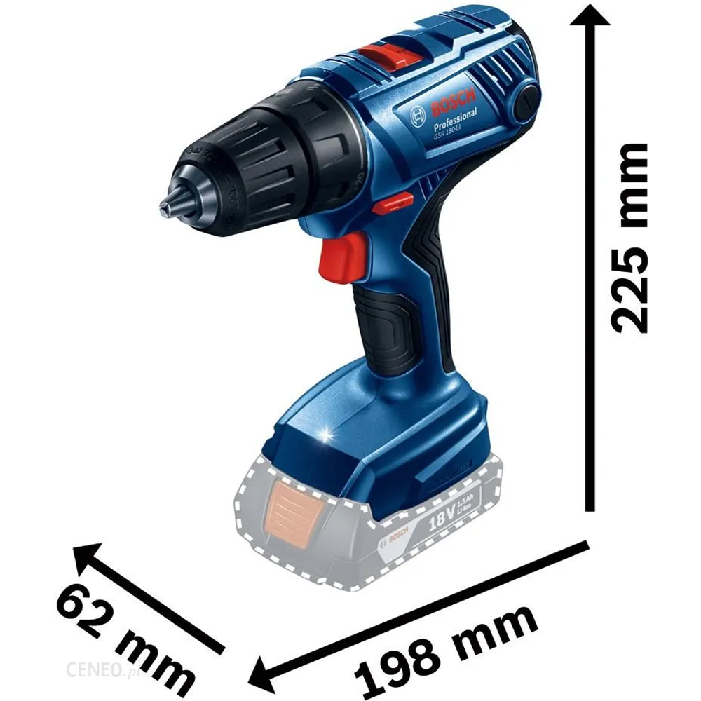 BOSCH Akumulatorska bušilica/odvijač GSR 180-Li Professional slika 3