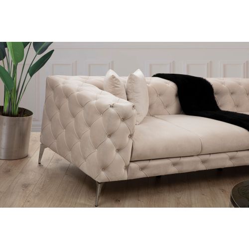 Atelier Del Sofa Kutna garnitura, Ecru, Como Right - Ecru slika 2