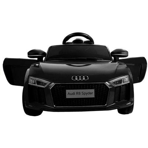 Licencirani auto na akumulator Audi R8 Spyder - crni/lakirani slika 5