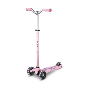 Micro Romobil Maxi Deluxe Pro LED, Rose