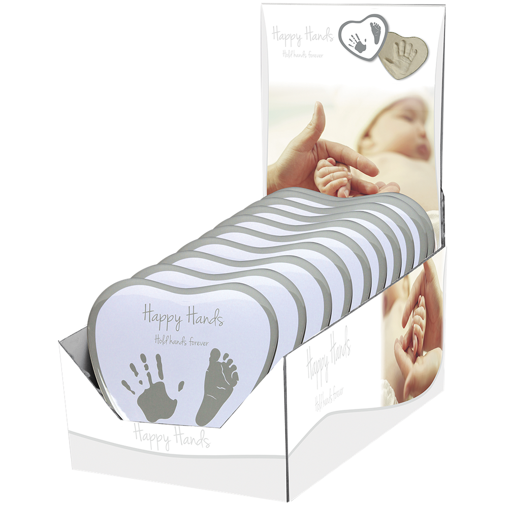 Dooky poklon set Okvir Happy Hands 2D Heart Shape - Silver White slika 3
