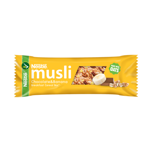 NESTLÉ MUSLI Chocolate & Banana žitna pločica 35g / 12 kom, xxl slika 1