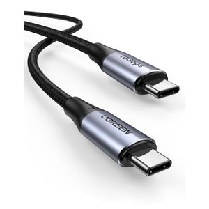 UGREEN USB-C 3.1 M/M Gen2 5A kabel 100W 1m (crni) - polybag