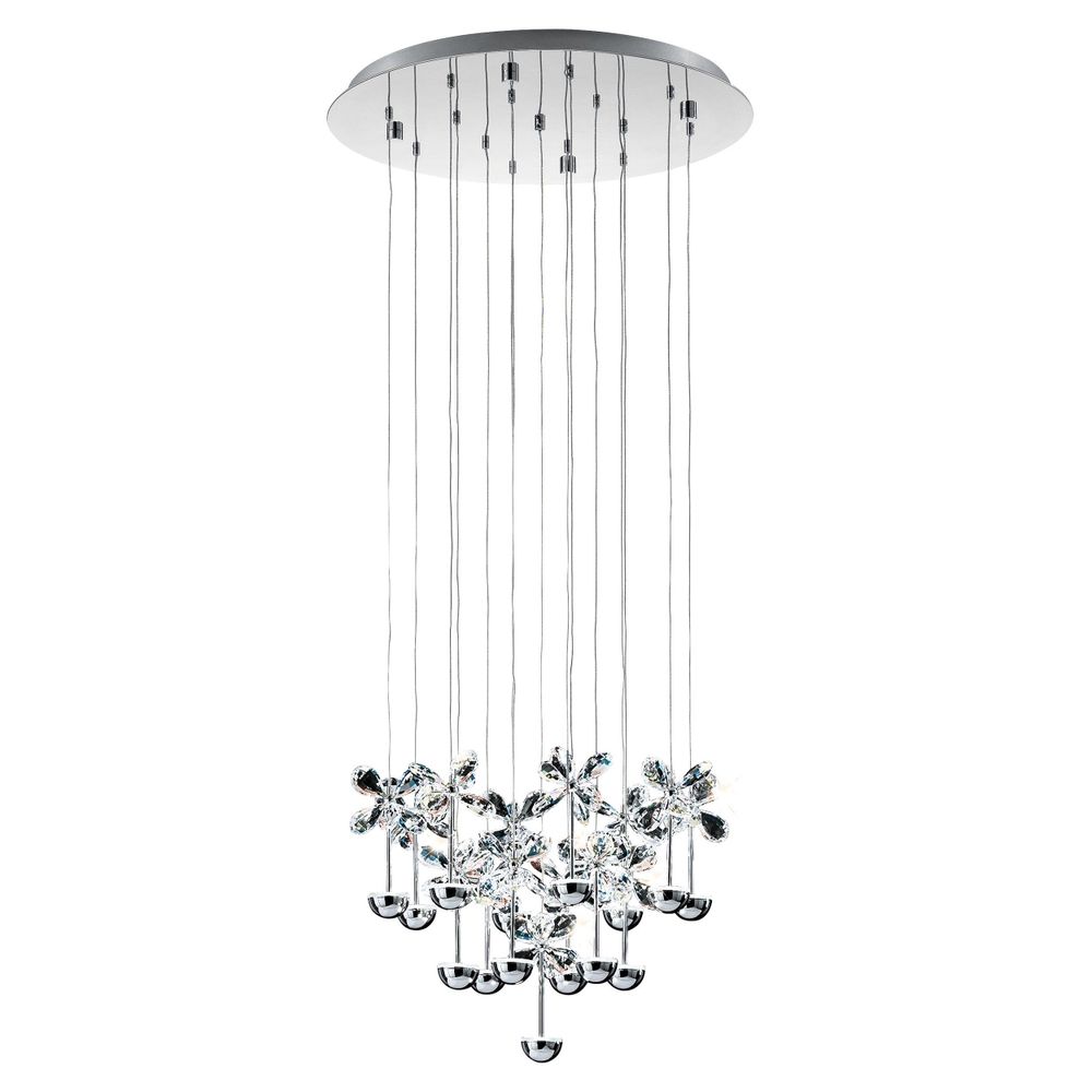 Luster PIANOPOLI - LED-HL Ø500 u kromu i kristalu slika 1