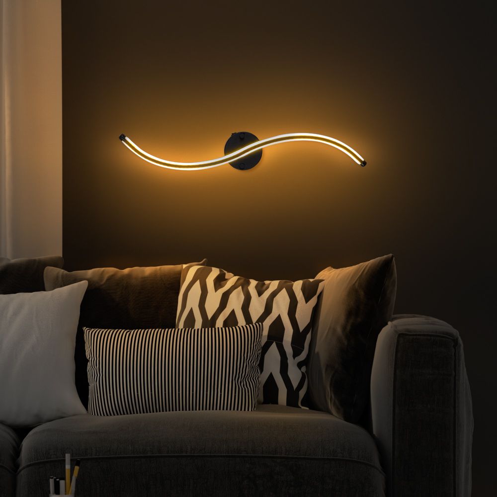 Yılan - 13281 Crna Zidna Lampa slika 2