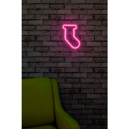 Wallity Ukrasna plastična LED rasvjeta, Socks - Pink slika 3