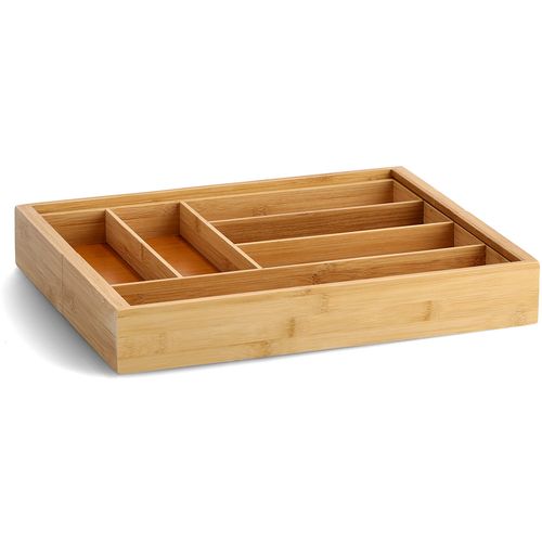 Zeller Kutija za pribor za jelo, proširiva, bambus, 35-58x43x6,5 cm, 25277 slika 4