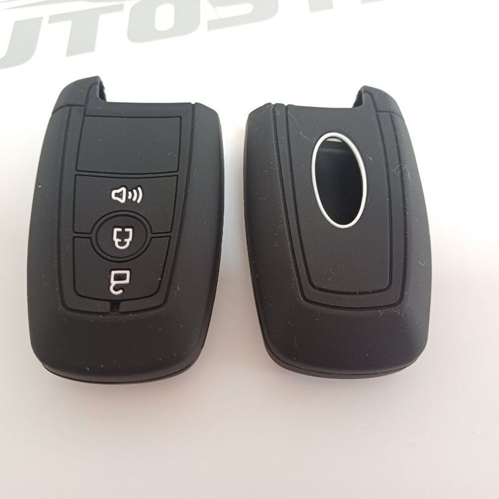 Silikonska Navlaka za Ključ Ford Tip 8 - Crna (Tri Tipke) slika 1