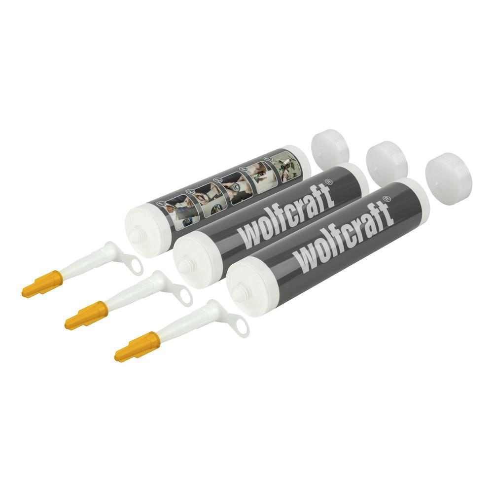Wolfcraft Prazne Kartuše - Patrone 310 ml / 3 kom - 4044000 slika 1