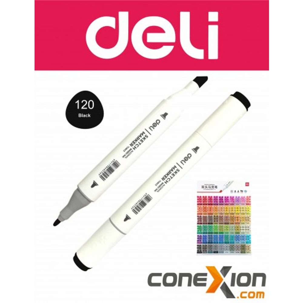 MARKER SKETCH DELI 120 CRNA 70803A-120 slika 1