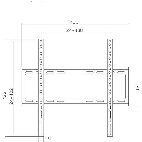 Xwave FIX 32-55 Nosač za TV/VESA 400x400/35kg/2cm od zida slika 4