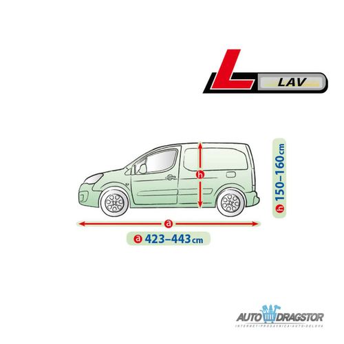 CERADA ZA AUTOMOBIL L ZA VAN,D 423-443CM,V 150-160CM slika 4