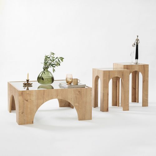 Seine 2 - Oak, Transparent
 Oak
Transparent Coffee Table Set slika 7