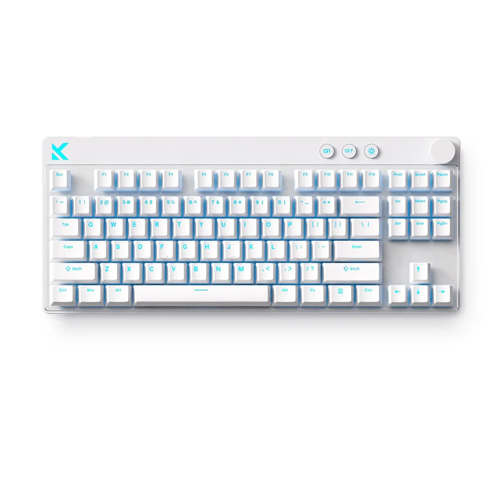 MCHOSE Mix 87 Hall Efect Magnetic Switch Gaming Keyboard, White, 80%, MC-Mix87-4 /HR znakovi/ slika 1