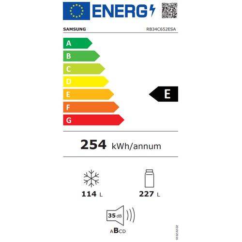 Samsung kombinirani hladnjak RB34C652ESA/EK slika 2