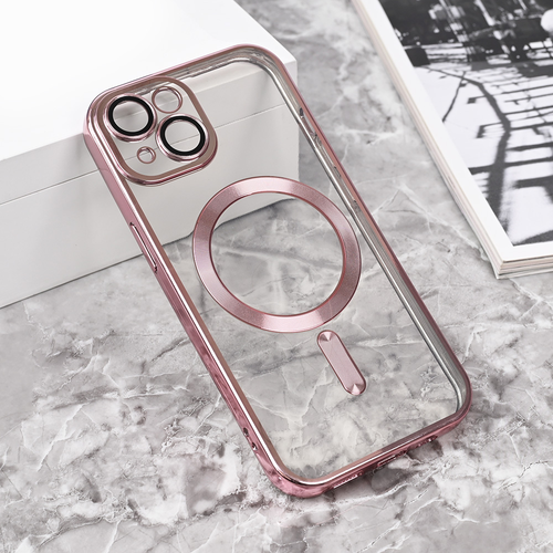 Torbica Magsafe Lux za iPhone 15 6.1 roze slika 5