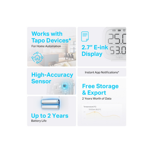 TP-LINK TAPO T315 Smart Temperature &amp; Humidity sensor slika 3