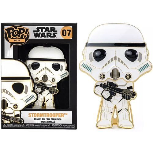 Funko Pop Star Wars Storm Trooper Large Enamel bedž 10cm slika 1