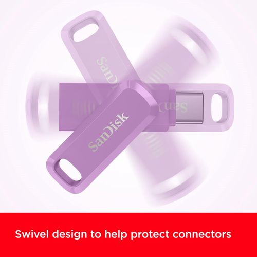 SanDisk USB 256GB Ultra Dual Drive Go USB Type-C 400MB/s lavender violet slika 4