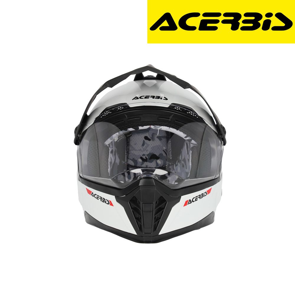 Dječija zatvorena - full face off road kaciga za motor Acerbis Rider Junior - Bijela T58 slika 1