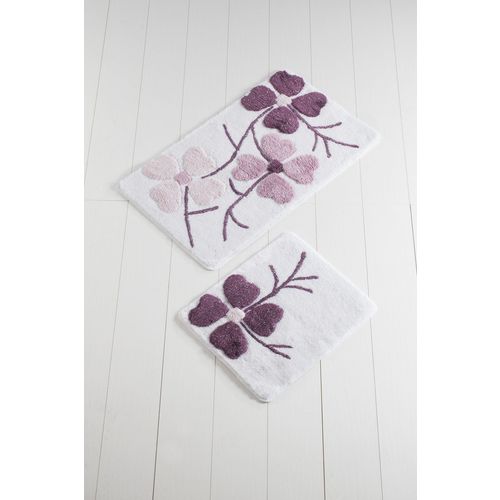 Kırcicegi - Pink Multicolor Acrylic Bathmat Set (2 Pieces) slika 2