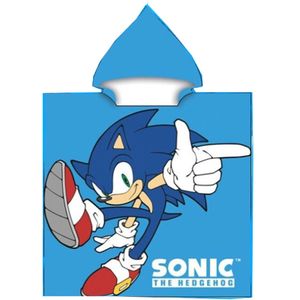 Sonic The Hedgehog microfibre poncho towel