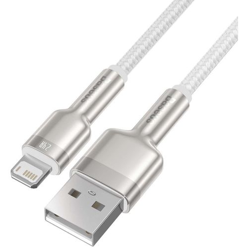 USB kabel za Lightning Baseus Cafule, 2.4A, 2m (bijeli) slika 4