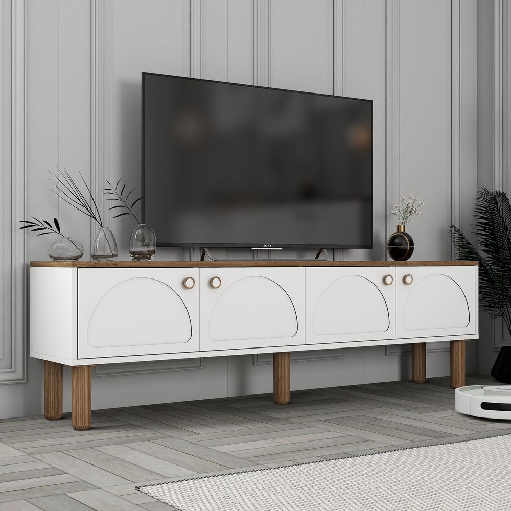 TV Stalak Bohem 850 u Bijeloj Boji slika 2