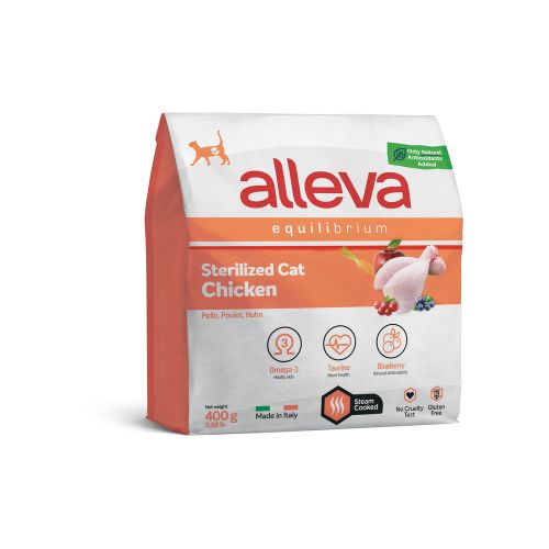 Alleva Equilibrium Cat Adult Sterilized Chicken 400 g slika 1