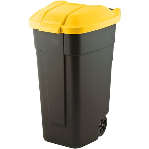 Curver kanta za smeće,poklopac žute boje, 110L slika 1