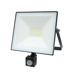 Volteno crni LED reflektor s detektorom pokreta 20W