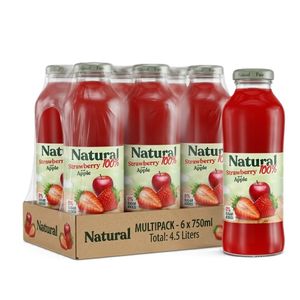 Natural 100% sok Jagoda flaša 750ml x 6 kom 