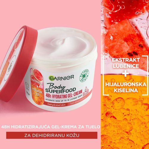 Garnier Body Superfood gel-krema za tijelo lubenica 380ml  slika 6