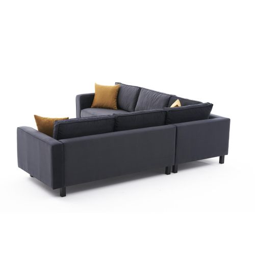 Atelier Del Sofa Kale Velvet - Antracit Ugao Sofa slika 6