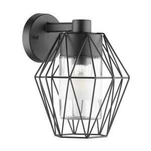 Eglo Canove Vanjska Zidna Lampa - E27, Čelik/Crna/Staklo